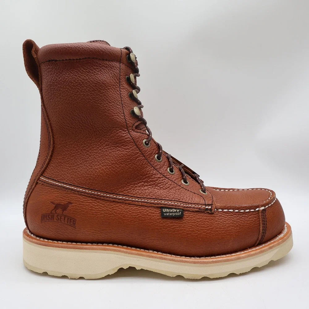 Irish Setter Boots Mens 10.5 D Wingshooter Leather Waterproof 894 9 Inch NIB